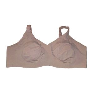 KNIX GOOD TO GO Sz 5 Peachy Pink Seamless Wireless Back Closure Comfort Soft Bra